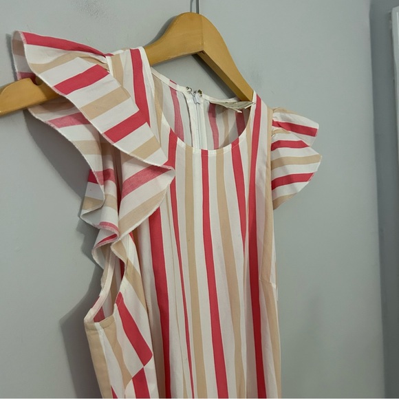 Kate Spade Stripe Poplin Midi Dress - Picture 7 of 7